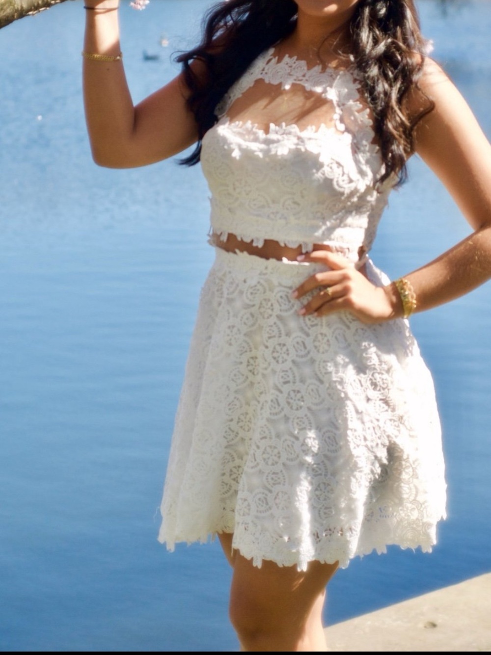 Windsor White Lace Dress